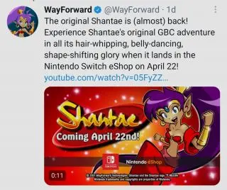 Shantae have finally gotten a release date