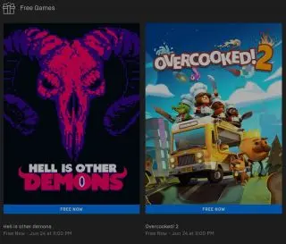 Two titles are free in Epic Games Store