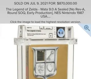 Rare Zelda game got sold for record price