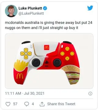 McDonald's themed Playstation 5 controllers got banned