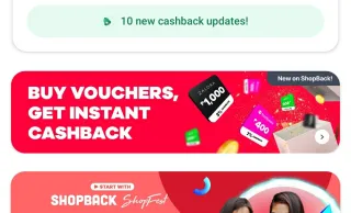 ShopBack now offers vouchers with (not) instantly cashback
