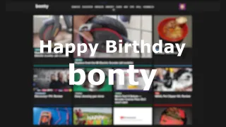 bonty is celebrating one year