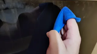Cleaning TV screen