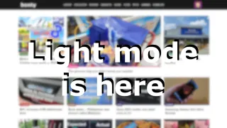 Light mode is here