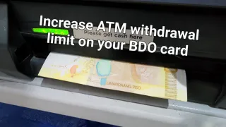 BDO: Increase ATM withdrawal limit