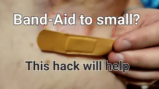 Band-Aid hack to get large band-aid