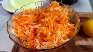 Norwegian style Grated Vegetables Salad: Recipe