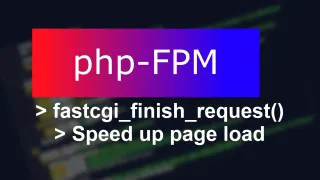 Run code in background using PHP-FPM